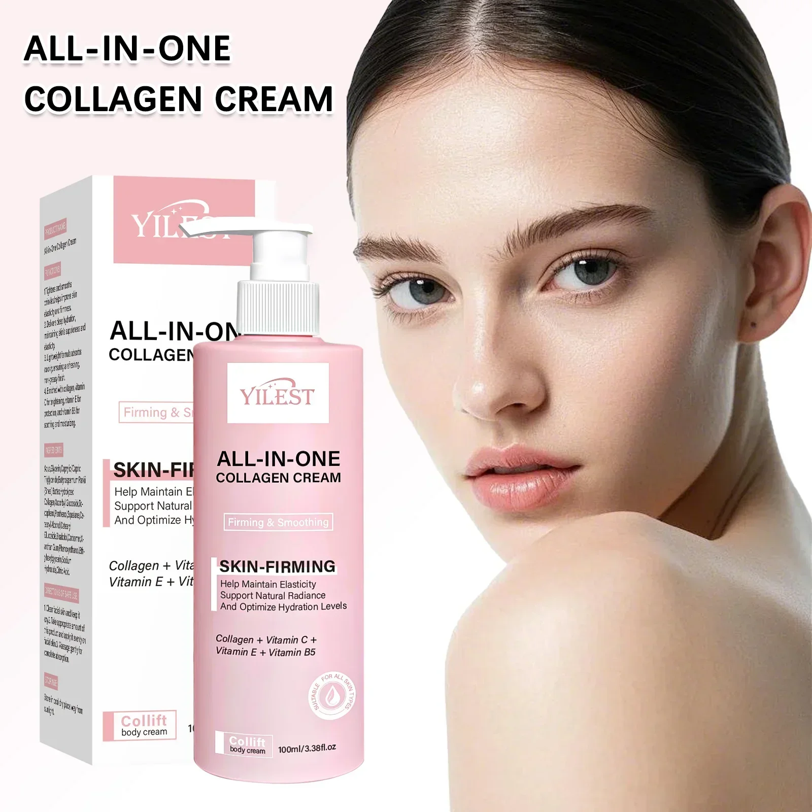 Collagen Milk Body Cream Whitening Cream Skin Whitening Moisturizing Body Lotion Skin Lightening Revitalizing Cream Body Care
