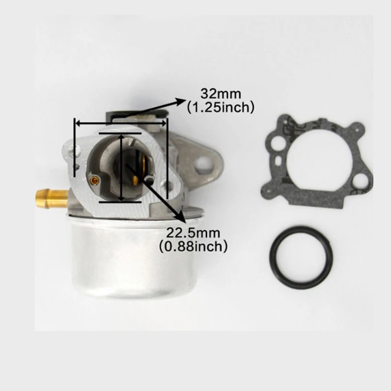 Suitable for Briggs & Stratton Engines Replaces 799868 497586 122H00 122K00 122T00 12A802 12B802 12C802 12E702 Carburetor Kit