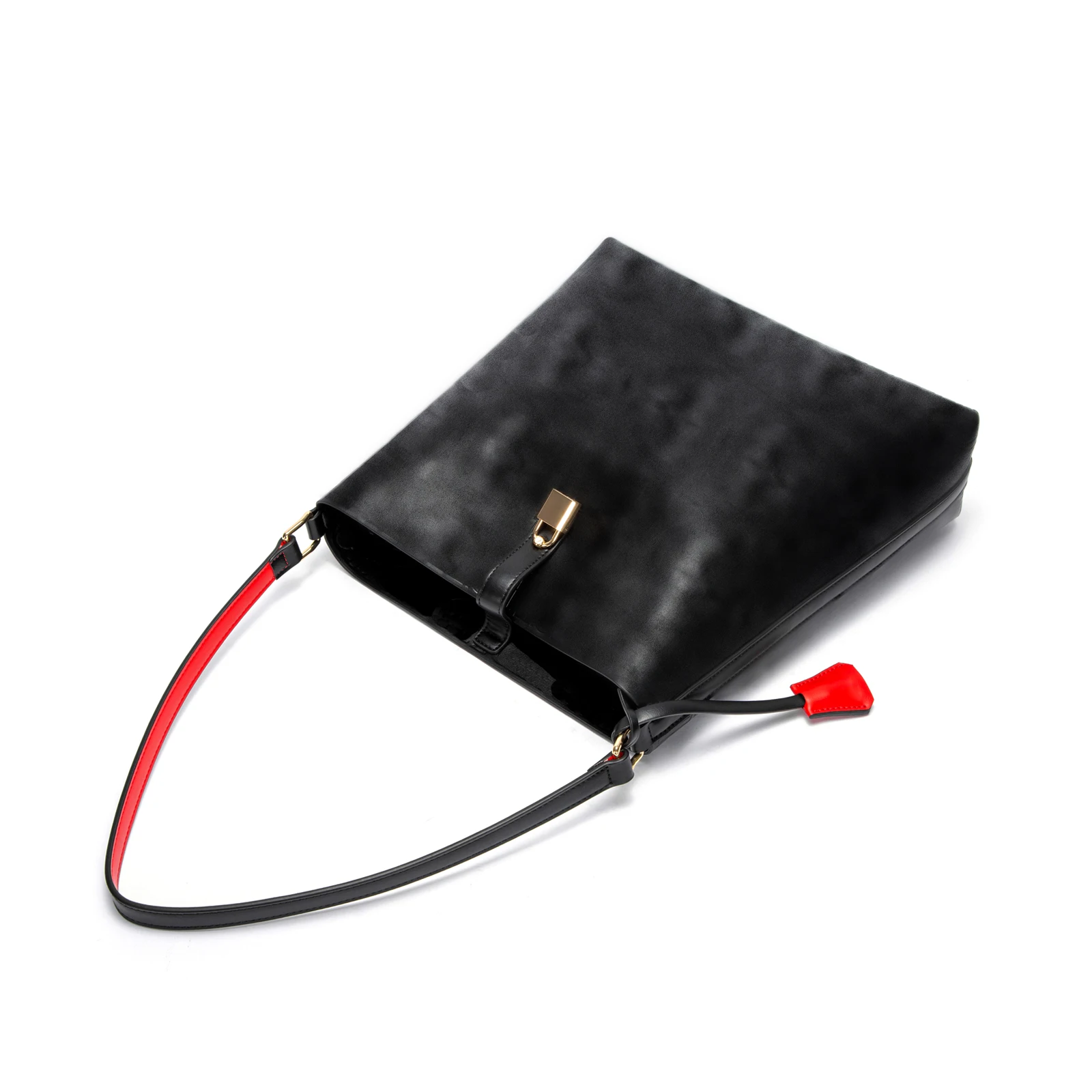 Women's Bag 2024 New Fashion Versatile Solid Color Female Commuter Bag Metal Lock Buckle Design Printed Design Ladies Bags