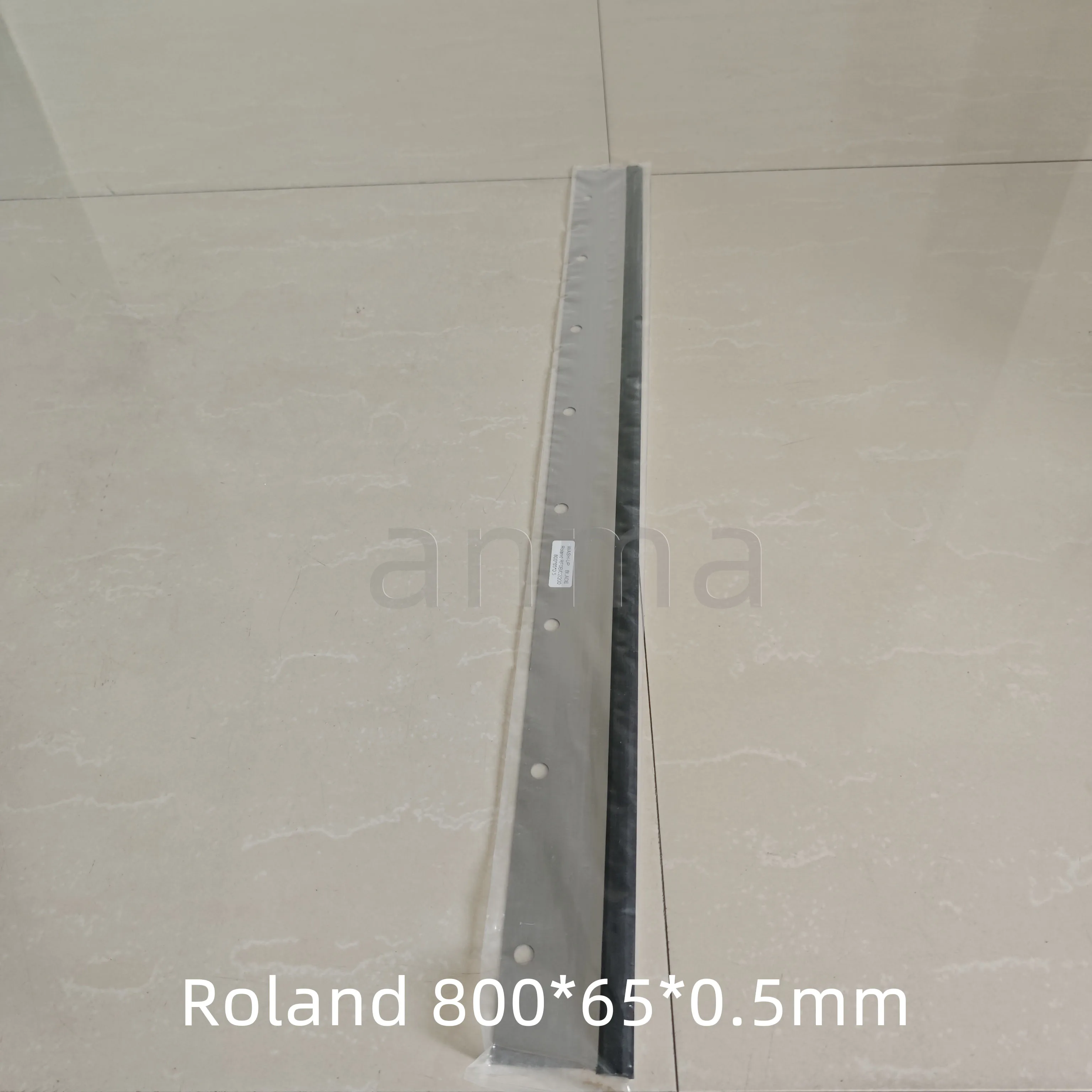 2 piece Roland Wash Up Blade 800X65X0.5mm Printing Machine Parts Roland RF0B/02/200 8 holes