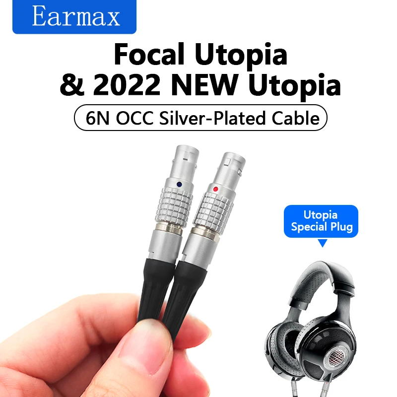 Imagem -05 - Utopia-single Crystal Copper Upgrade Cabo de Áudio para Focal 16 Core 2.5 mm 4.4 mm Fone de Ouvido Substituível Novo