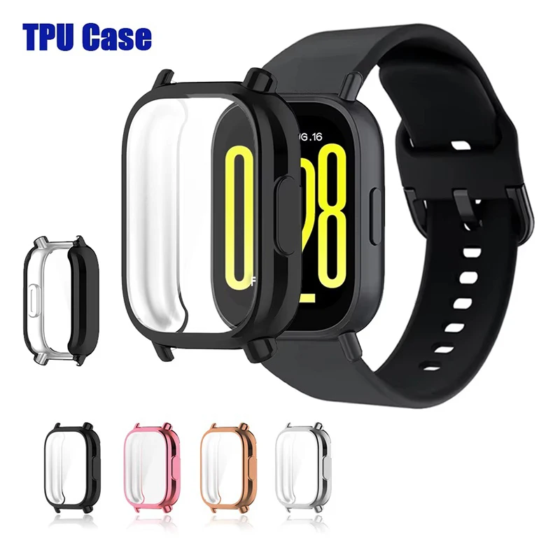 Case for Redmi Watch 5 Screen Protector Case Soft TPU All-Around Protective Bumper Cover Shell for Redmi Watch 5 Lite / Active