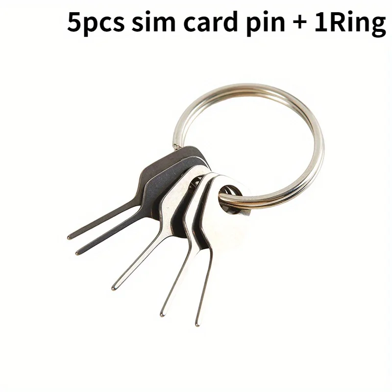 5 pz/set SIM Card Espulsione Spille Chiave Strumento Ago SIM Card Vassoio Titolare Espullare Spille per Il Telefono Mobile Chiave Strumento Carta Spille Ago