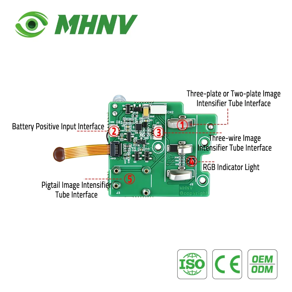 Best Seller MHNV Ultra Compact Low Power High Voltage Power Supply (HVPS) 6 Brightness Levels 45h Runtime For PVS-14 Night Visio