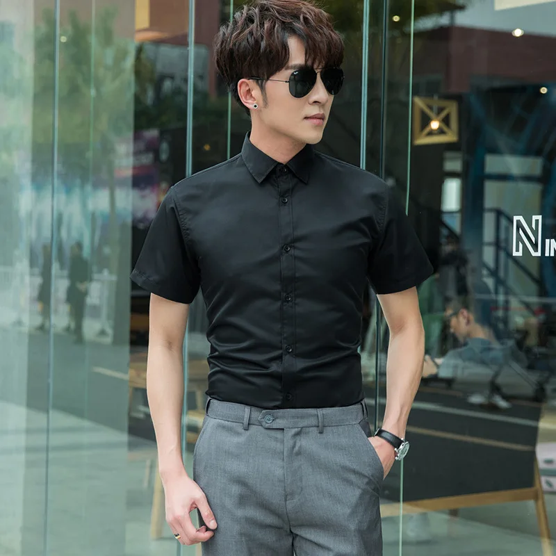 Wholesale Summer Casual Short Sleeve Shirts 2025 New Business Office Blouse Tops