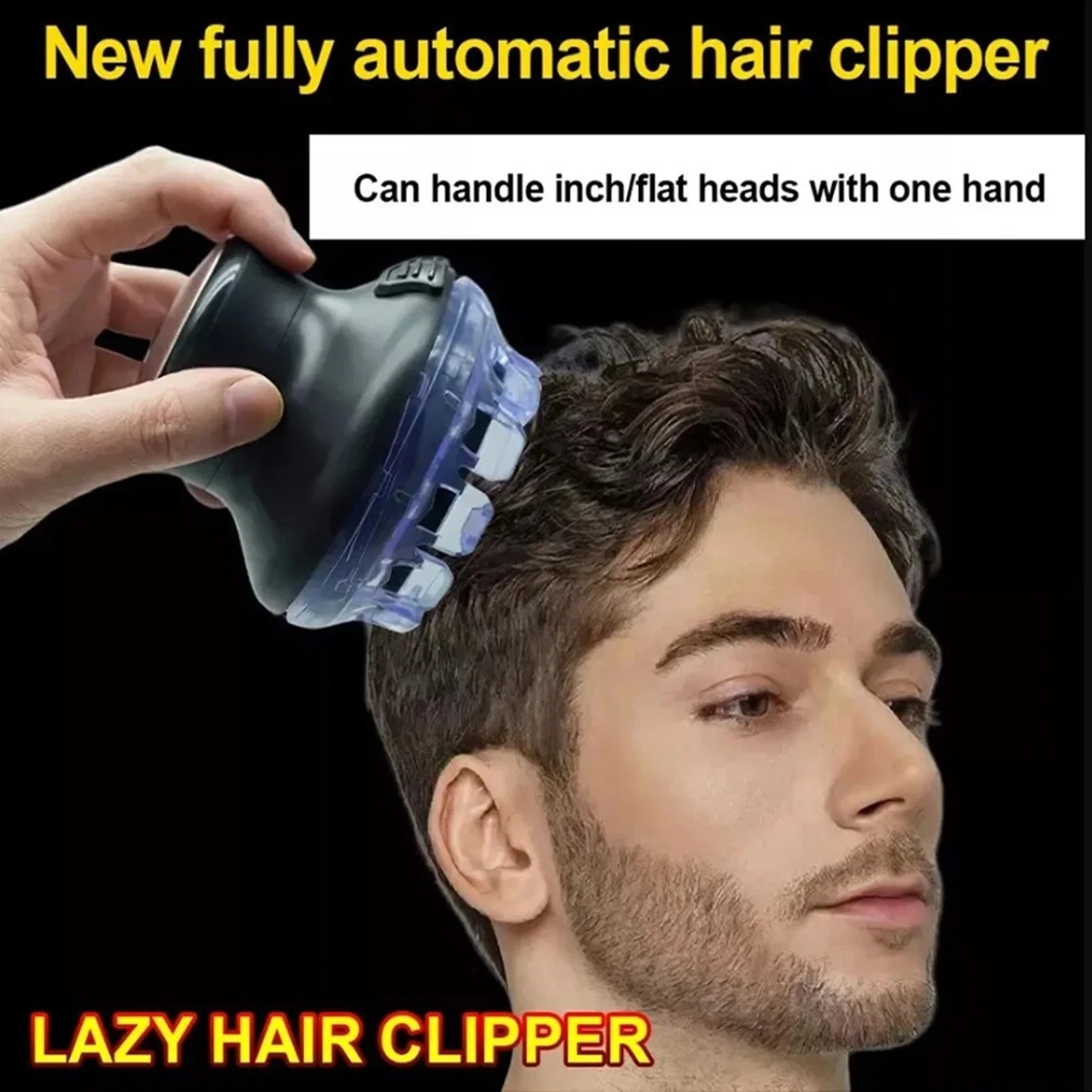 

Men's Electric Hair Clipper ABS Metal Type-C Charging Shaver Portable Trimmer 360° Rotating Head Professional Haircut Tool