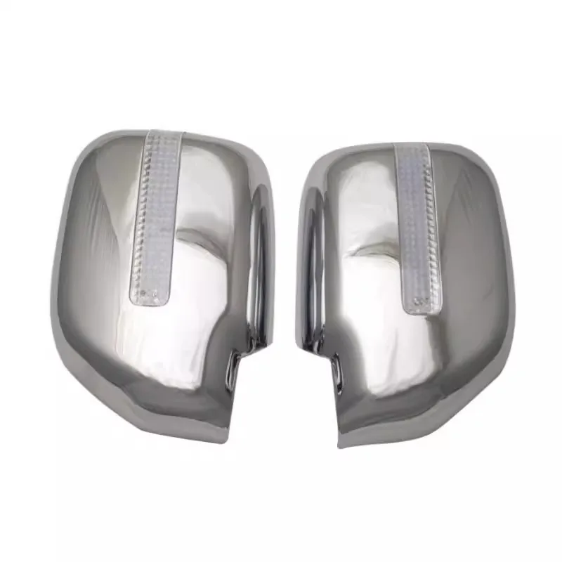 Fit For Toyota Land Cruiser Prado J90 FJ90 1996-2002 3400 Side Mirror Cover Shield Trim LED light Chromed ABS Plastic