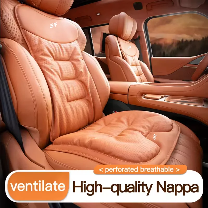 Car Seat Mats For JETOUR T2 T1 X70 PLUS X90 PLUS X95 DASHING Nappa Leather Back Seat Pad Protector Covers Cushion Accessories