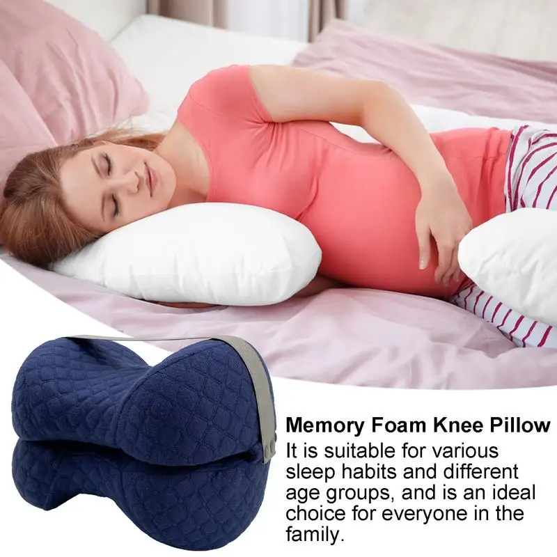 Memory Foam Knee Pillow Pain Relief Sleeping Orthopedic Cushion Headrest Neck Support Pillow Thigh Leg Pad For Travel  Office