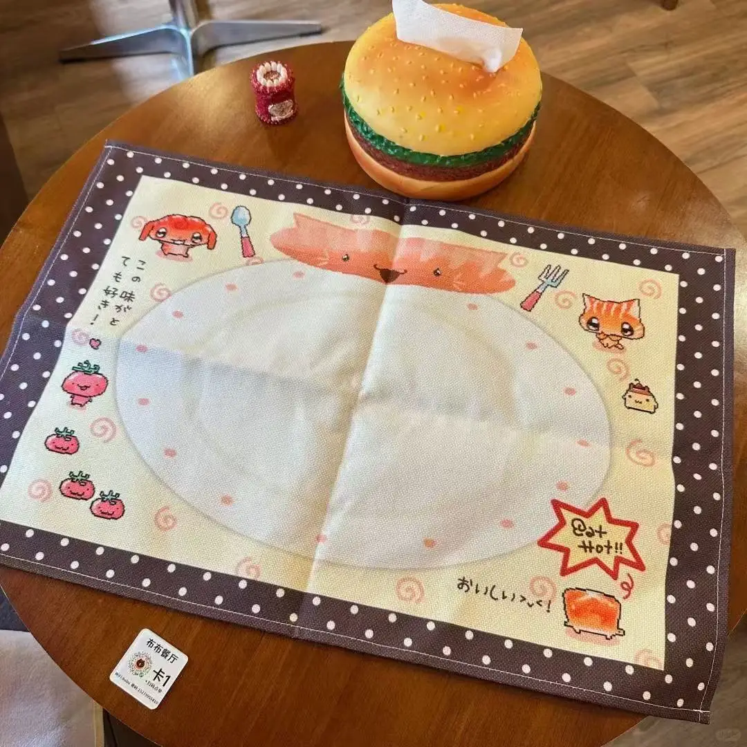 Mantel Retro, mantel individual de algodón y lino con lunares, decoración de cuentas de mano, diseño de escritorio, mantel fotográfico, decoración de habitación