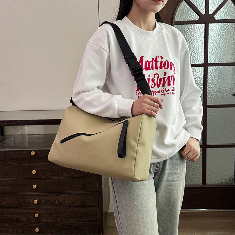 

Новая модная нейлоновая сумка-кроссбоди унисекс для активного отдыха, повседневная, текстурированная, простая, вместительная, стильная и универсальная сумка через плечо