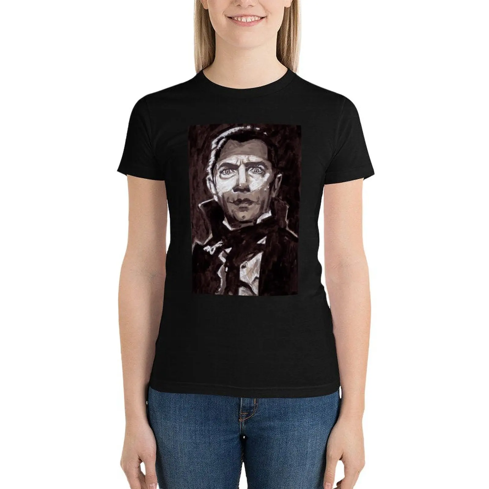 Bela Lugosi T-Shirt Female clothing hippie clothes tight shirts for Women