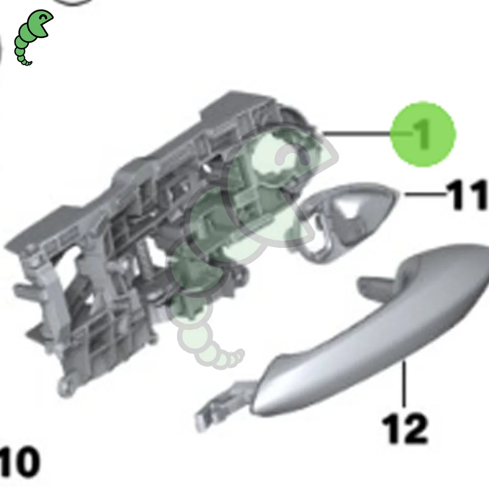 High QUality Auto PARTS Front Right Door Exterior Handle For F10 51217175650 51 21 7 175 650
