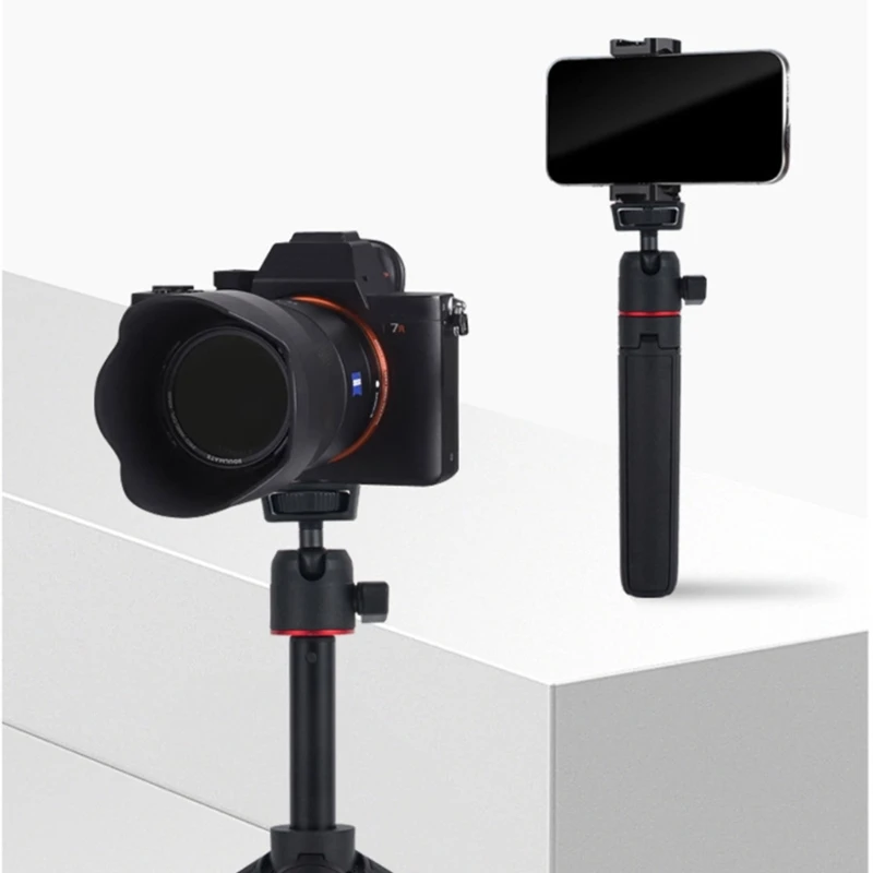 Tripod yang Dapat Disesuaikan untuk Vlogging dan Fotografi Struktur Aluminium Dapat Disesuaikan