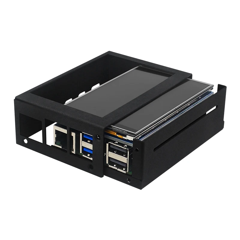 Raspberry Pi 3.5 Inch Touch Screen 480*320 LCD Display Optional Metal ABS Case PWN Cooling Fan for Raspberry Pi 5