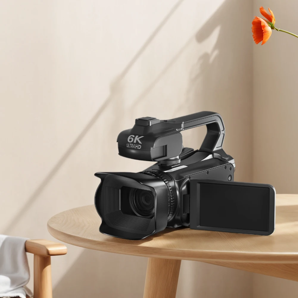 6K Digital Video Camera 18x Digital Zoom 4inch Touch Screen Ultra HD WIFI Portable Recording Camcorder Night Vision Camcorder