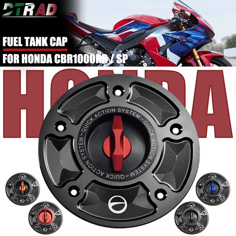 

CBR1000RR Motorcycle Fuel Tank Cap For HONDA CBR 1000RR SP 2017 RR-R 2014-2021 Quick Release Keyless Gas Tank Cover Accessories