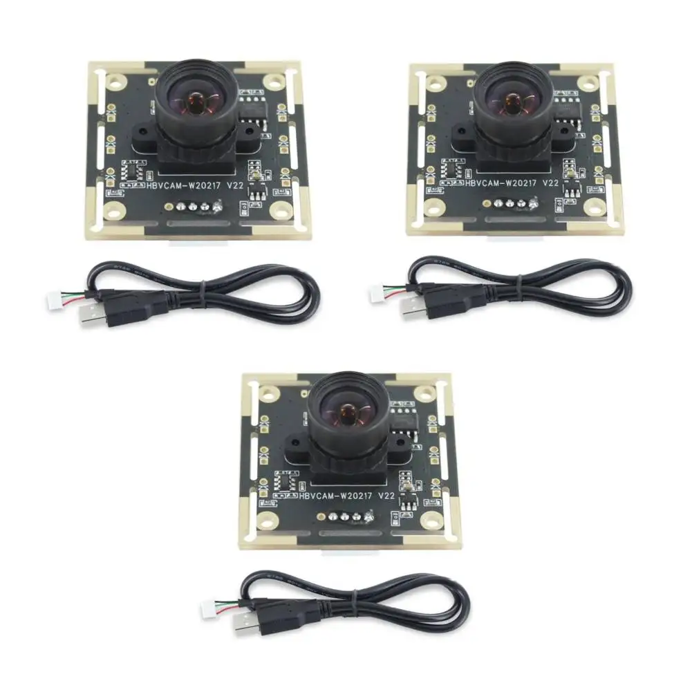 

1/3Pcs Camera Module 100 Degree OV9732 1280x720 Camera Module 2M Cable USB Drive Free Manual-focus for Face Recognition Projects