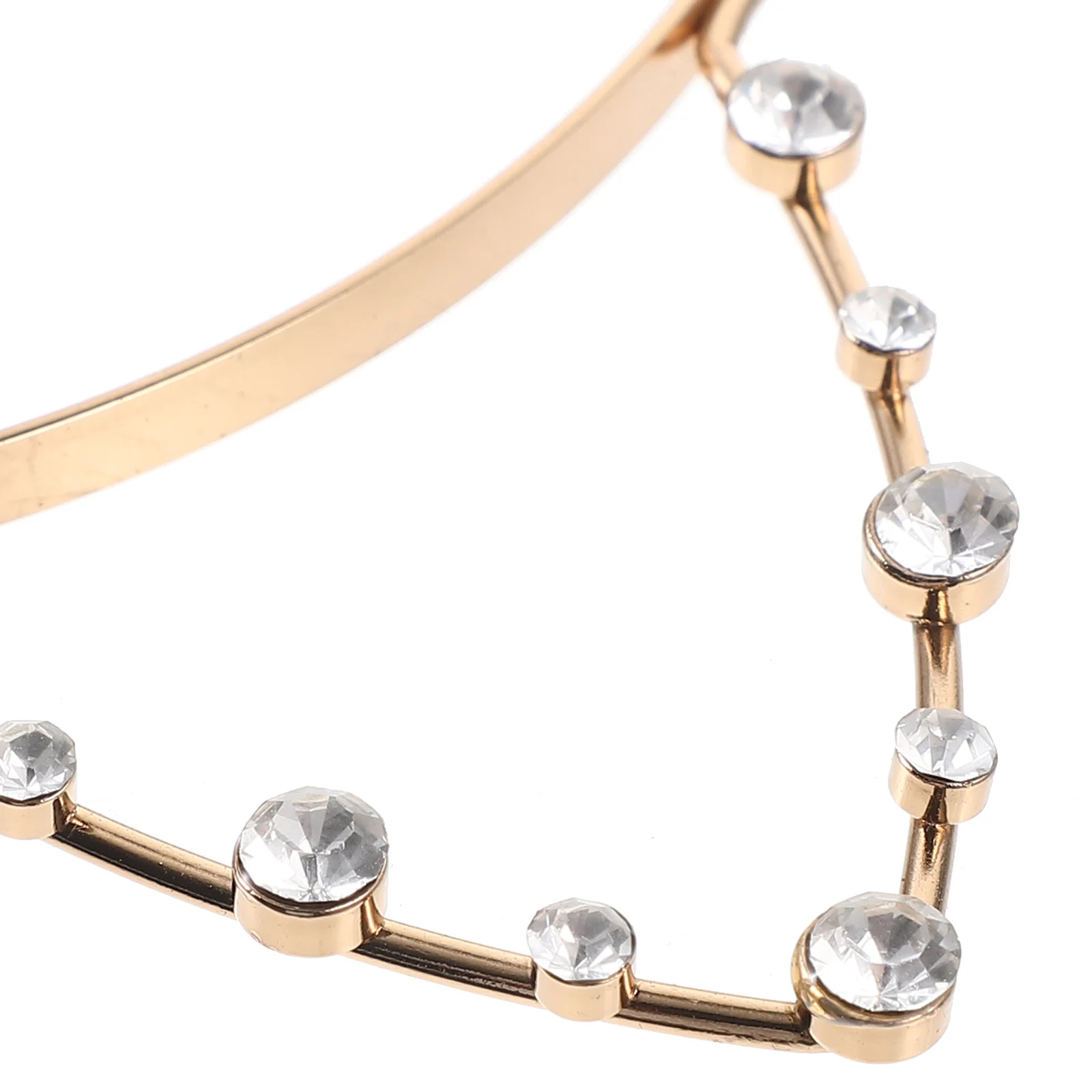 

Golden Rhinestone Cat Ears Headband Metal Fashion Mini Hat Costume Party Masquerade Ball Holiday Prom Accessory