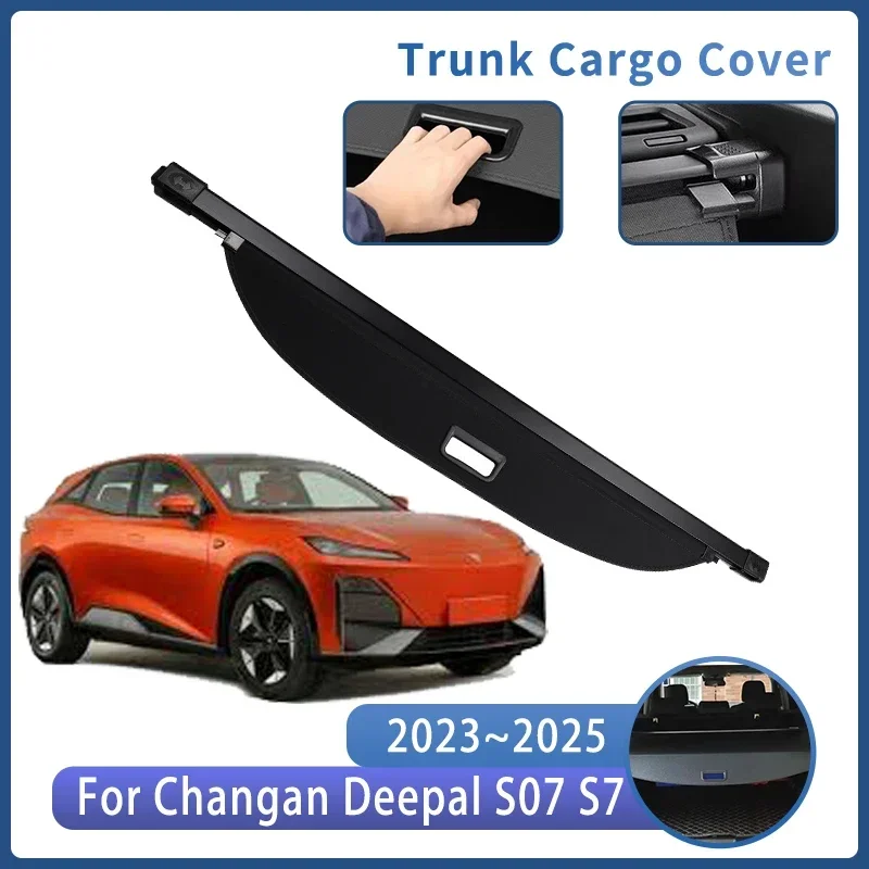 

Car Trunk Bracket For Changan Deepal S07 S7 2023 2024 2025 Rear Trunk Cargo Cover Retractable Curtain Auto Interior Accessories