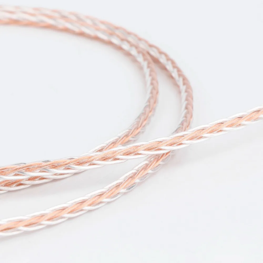 새로운 8 코어 OCC HIFI 2.5mm 직각 헤드폰 업그레이드 케이블, Fostex T60RP T20RP T40RPmkII T50RP 헤드폰용