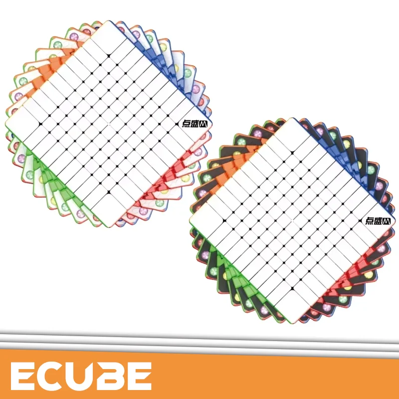 

[ECube] Diansheng Galaxy 10M 10x10x10 Magnetic Speed Cube Smooth Black Primary Inner Puzzle Toy for Competition