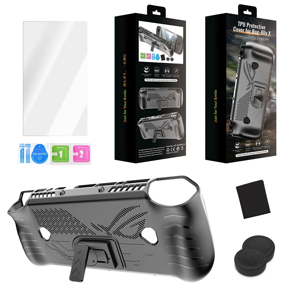 Etui ochronne TPU do konsoli do gier Asus ROG Ally Pokrowiec ochronny ze wspornikiem Odporna na upadki powłoka ochronna do Asus ROG Ally