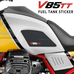 Non-Slip Side Fuel Tank Stickers Pad Rubber Sticker Motorcycle accessories For Moto Guzzi V85TT V85 TT