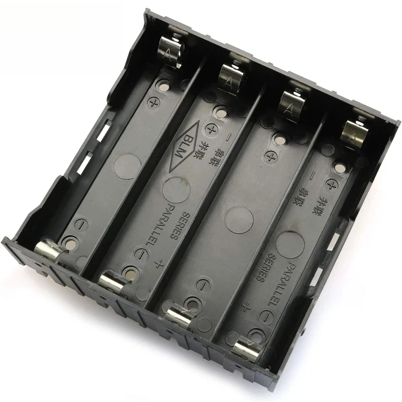1-2Pcs 18650 Battery Holder Storage Box Case DIY Batteries Clip Box with Pin 1x 2x 3x 4x Slot Hard ABS Battery Container