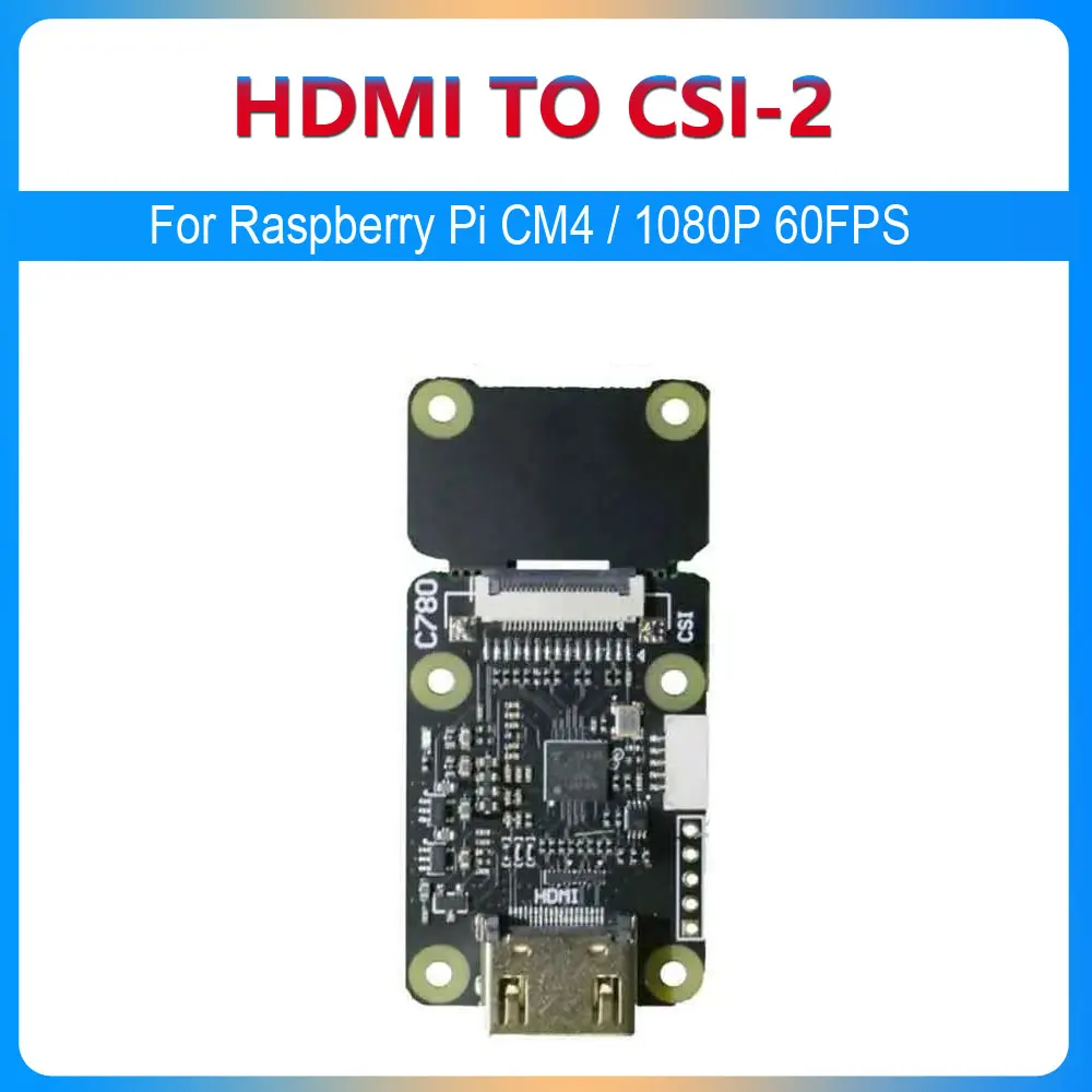 

Камера Raspberry Pi HDMI-CSI, 4 канала CSI C780, поддержка аудио 1080P, 60 кадров в секунду V2, обновленная версия также для Raspberry Pi CM4