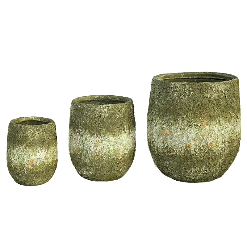 

Transport ceramic Fiber cement planting Garden flower pot Indoor outdoor garden cement
