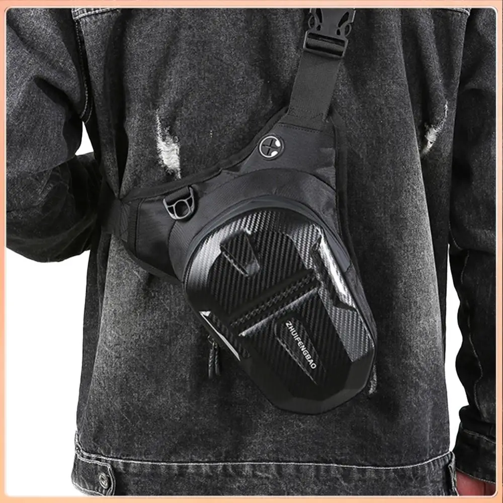 

Travel Chest Bag Zipper Closure Riding Thigh Pouch Lightweight Multi-Function Fanny Pack for Motorcycle Riding Travel