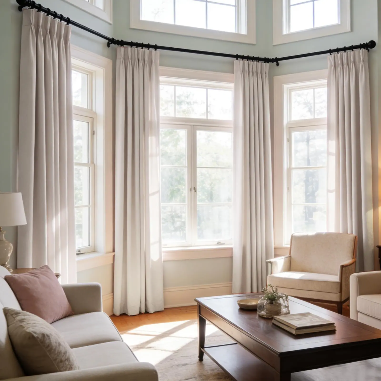 Pinch Pleated Blackout Window Curtains 63 Inches Long 2 Panels, Made to Order Full Light Blocking Window Panels Drapes