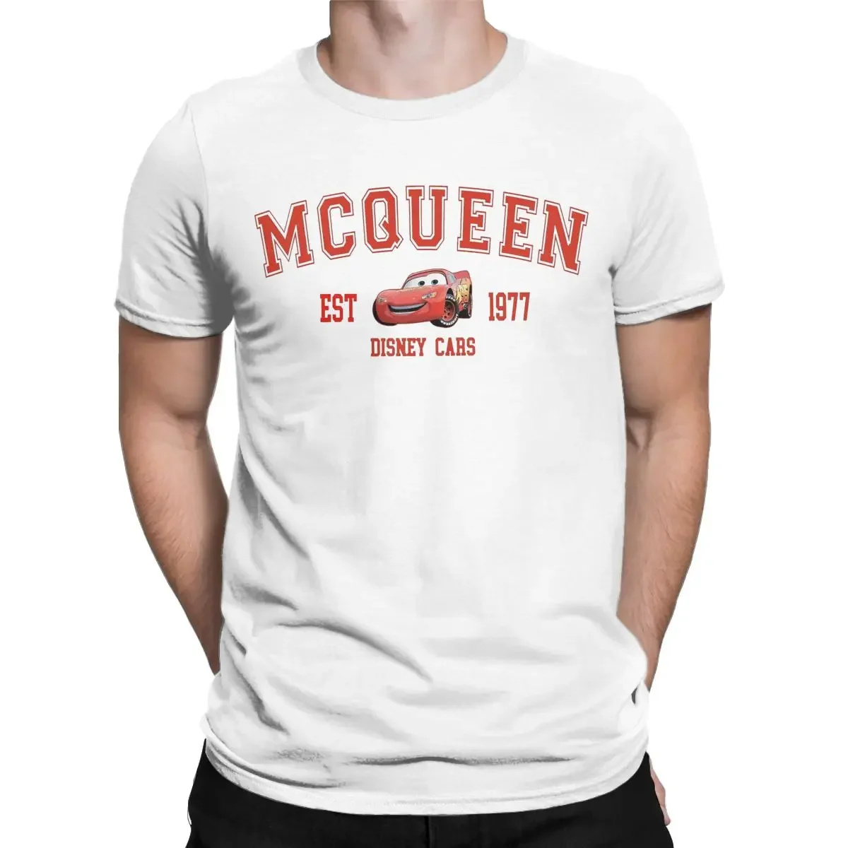 Racing Red Cars Fastest T-Shirts Men Funny 100% Cotton Tees O Neck Short Sleeve T Shirt Graphic Clothes