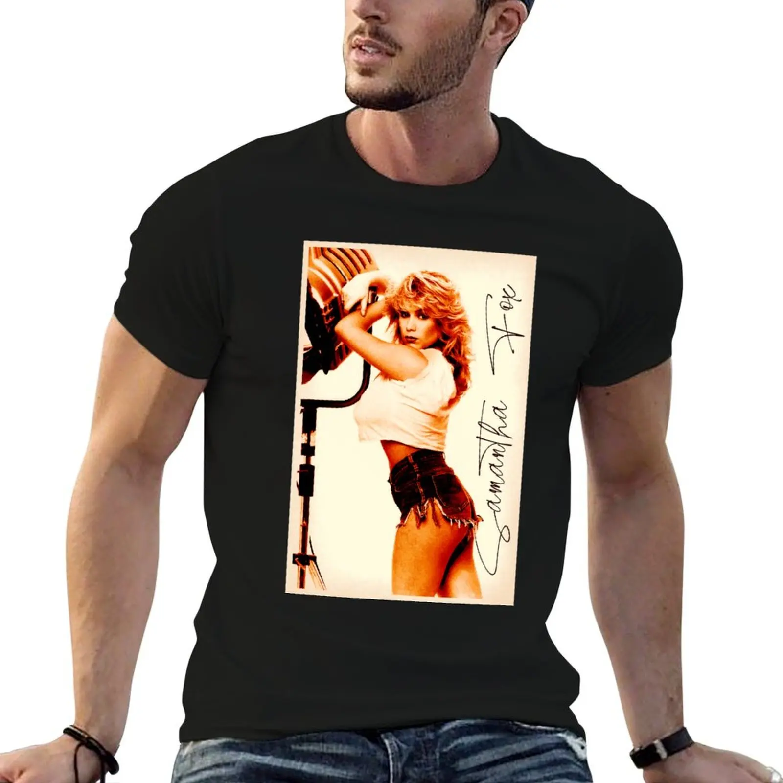 

samantha fox 80s 90 design de mode rétro T-Shirt t shirts for man cotton funny t shirt for man man tshirt T-Shirt
