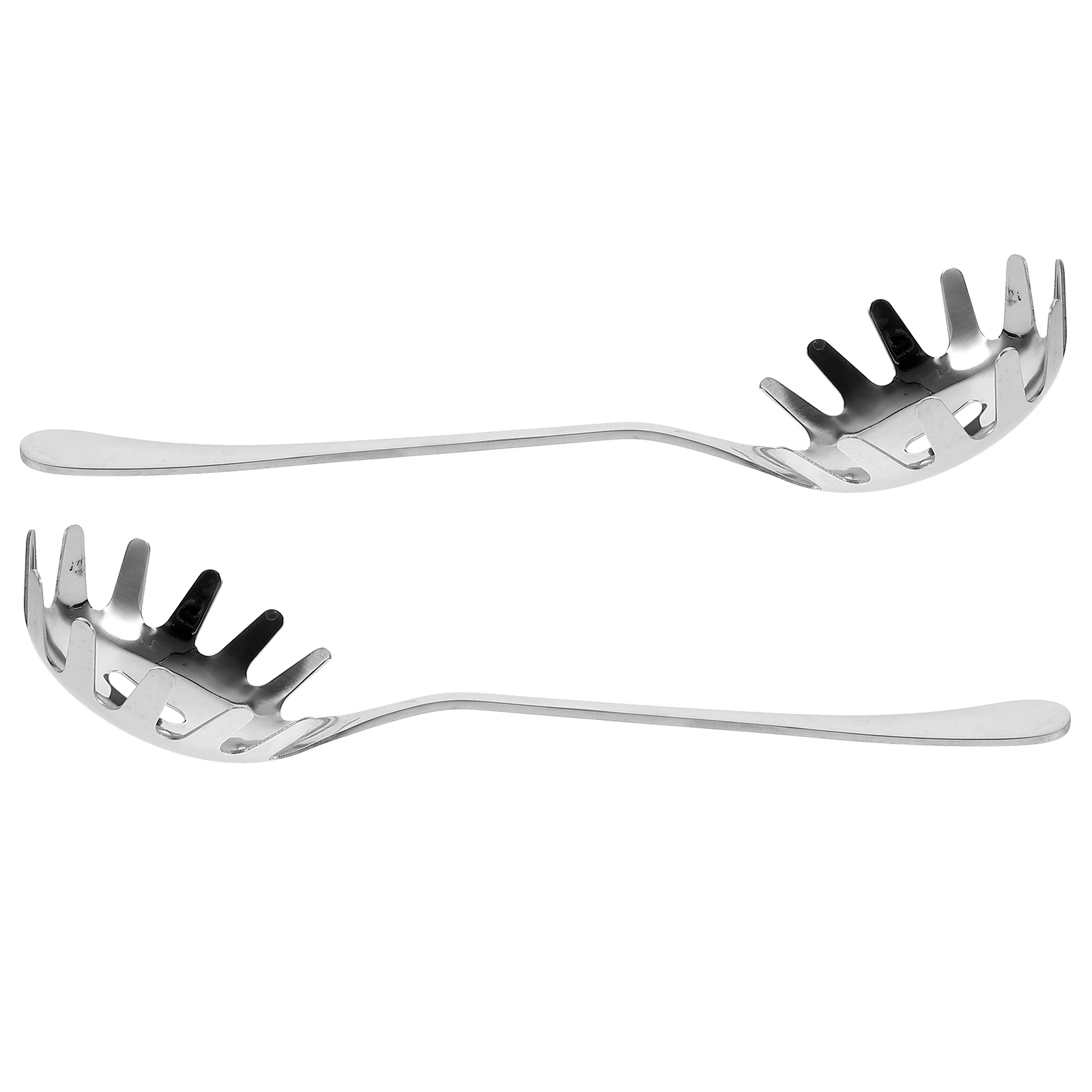

2Pcs Stainless Steel Pasta Spoon Noodle Scoop Kitchen Tool Dumpling Strainer Spoon Practical Home Restaurant Use