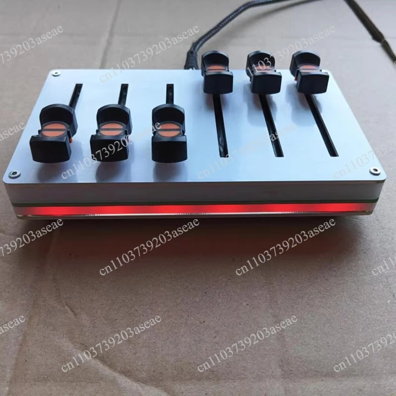 USB Custom CC Mapping for DAW Software - 6-Channel 45mm MIDI Fader Controller