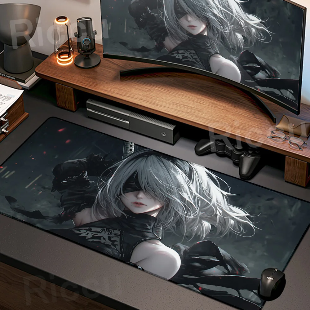 

Game NieR Automata Large Mouse Pad PC Computer Game 2B Mousepad Keyboard Desk Mats Office Rubber Anti-slip Mouse Mat