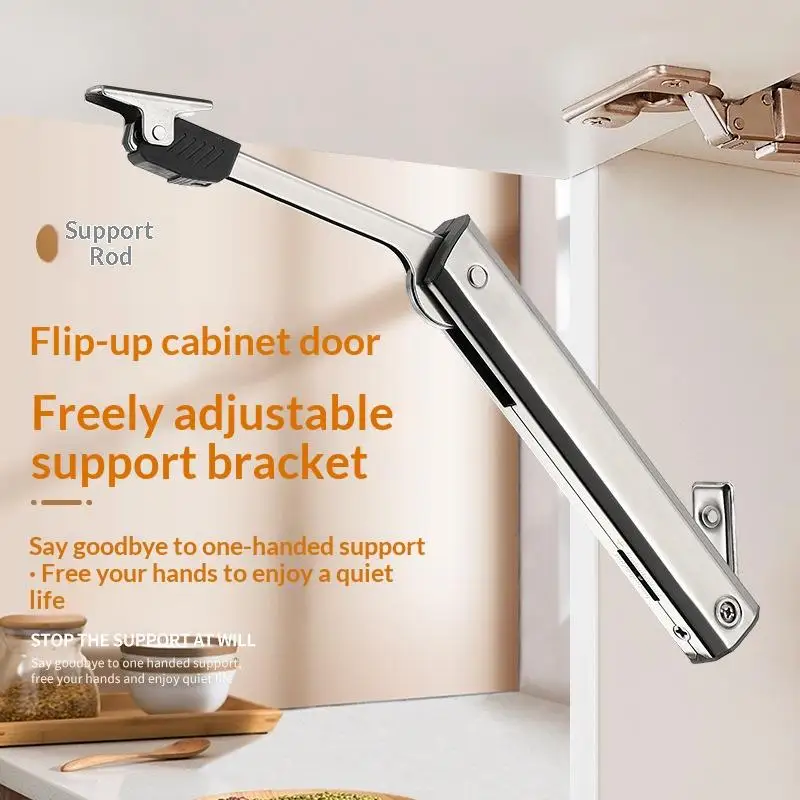 

【HM】Kitchen Cabinet Hydraulic Hinge Heavy Duty Adjustable Door Support Soft Close Lift Up Randomly Stop
