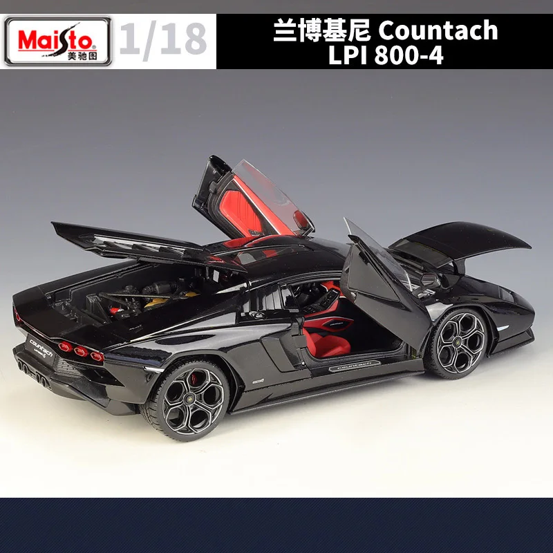 1:18 Lamborghini Countach LPI 800-4 Alloy Car Model Diecast Metal Toy Car Model High Simulation Collection Gift