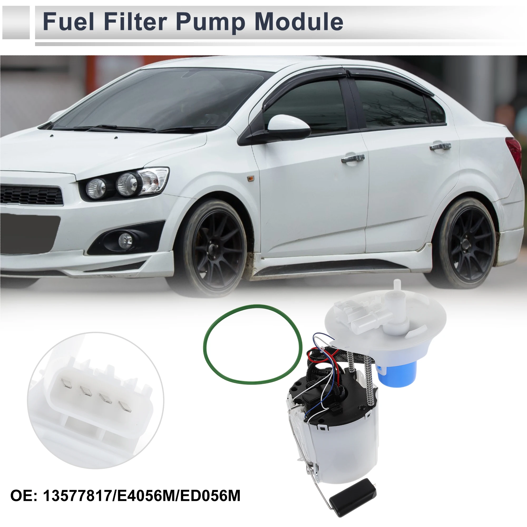 

X Autohaux Electric Fuel Pump Assembly for Chevy Sonic 2012 2013 2014 2015 2016 2017 L4 1.4L 1.8L w/Sending Unit No.13577817