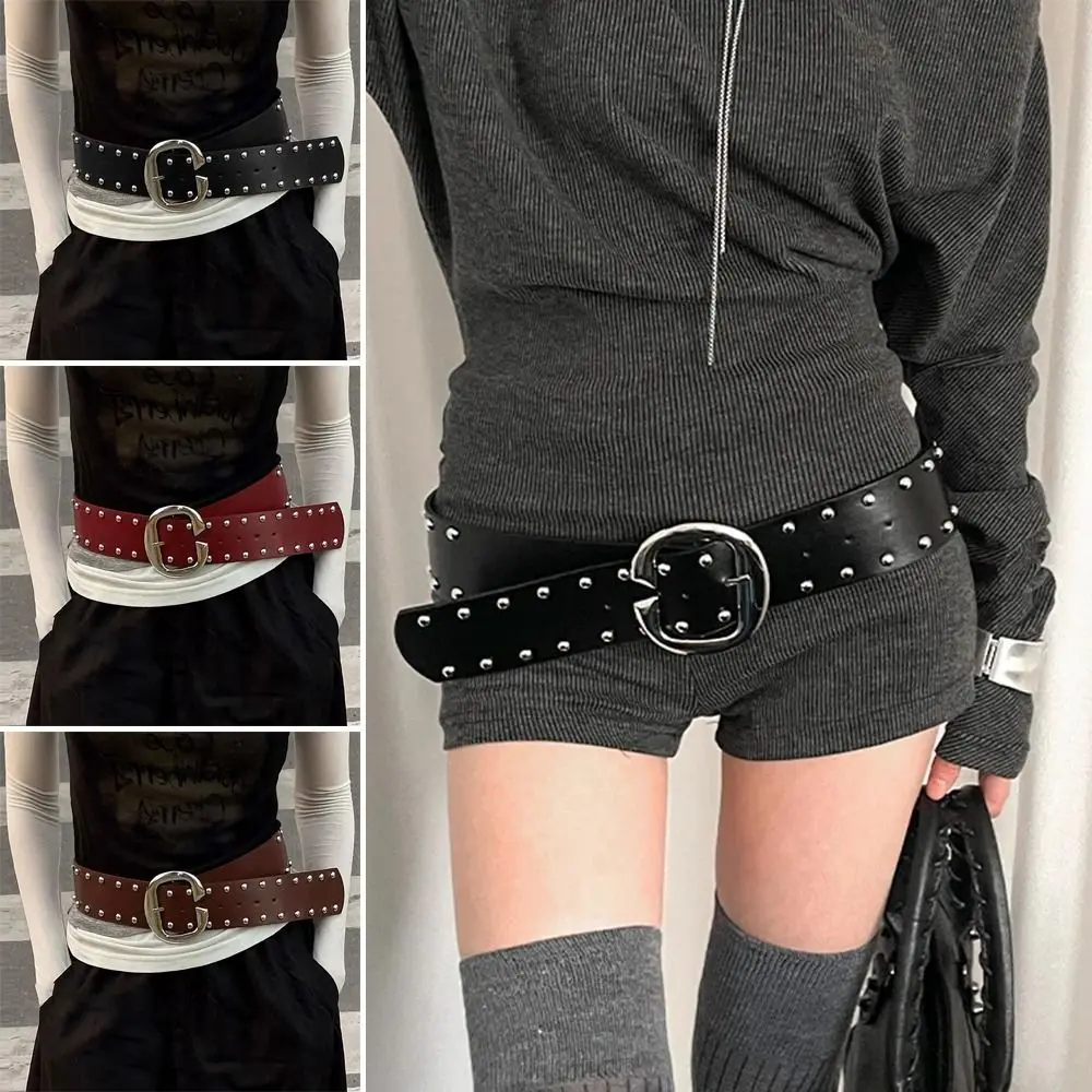 

1 шт., новый сверхпрочный дизайн, широкий пояс с заклепками, джинсовый ремень в стиле панк с юбкой и брюками, популярный жилет для девочек для женщин