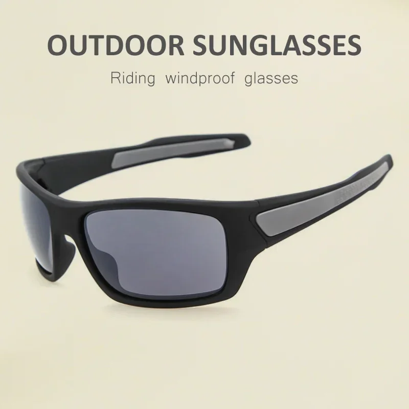 Outdoor Men's Sunglasses Summer Sports Glasses Cycling Windproof Fashionable Glasses UV400