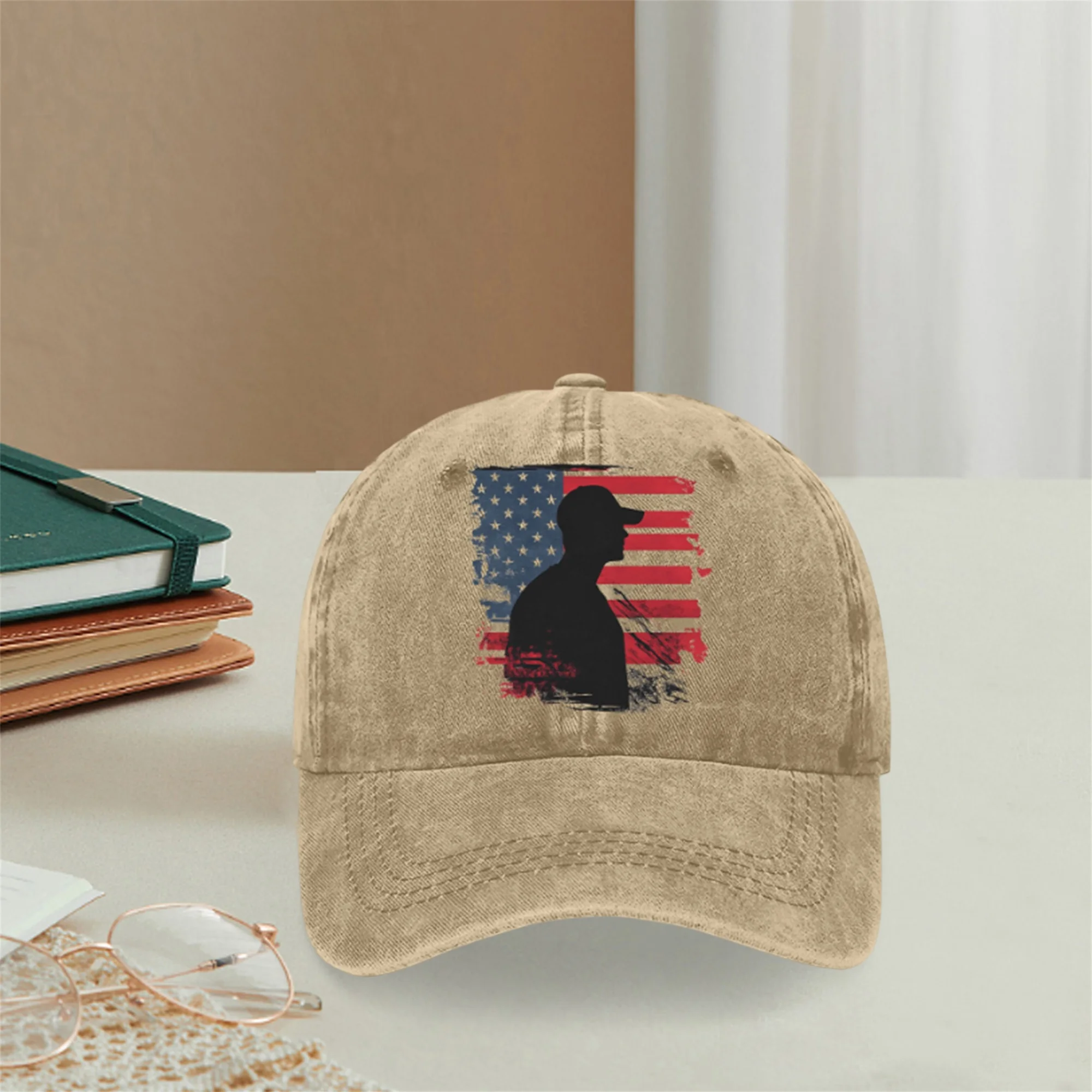 قبعة بيسبول وطنية مطبوعة بعلم أمريكي قبعة شمس للنساء والرجال في الرابع من يوم الاستقلال في الهواء الطلق للحماية من الشمس #3