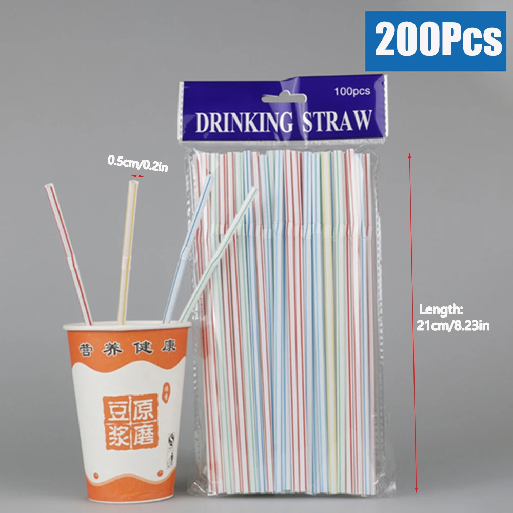 50/1000/3000 Stuks Kleurrijke Rietjes Rietjes Bar Melk Thee Party Bruiloft Keuken Woonaccessoires Drank Stro groothandel
