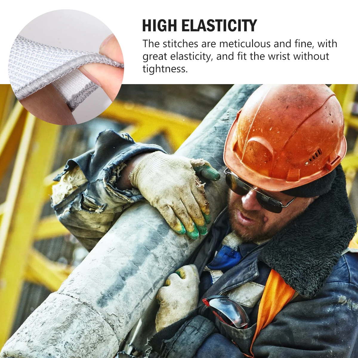 

3 Pairs Anti-slip Work Gloves S Pink M Grey Lightweight Comfortable Gardening Protection Static Dustproof Breathable