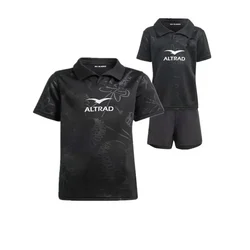 20024 New Zealand All Blacks Rugby Jersey Kids - Men's Size: S-5XL（Print Custom Name Number）