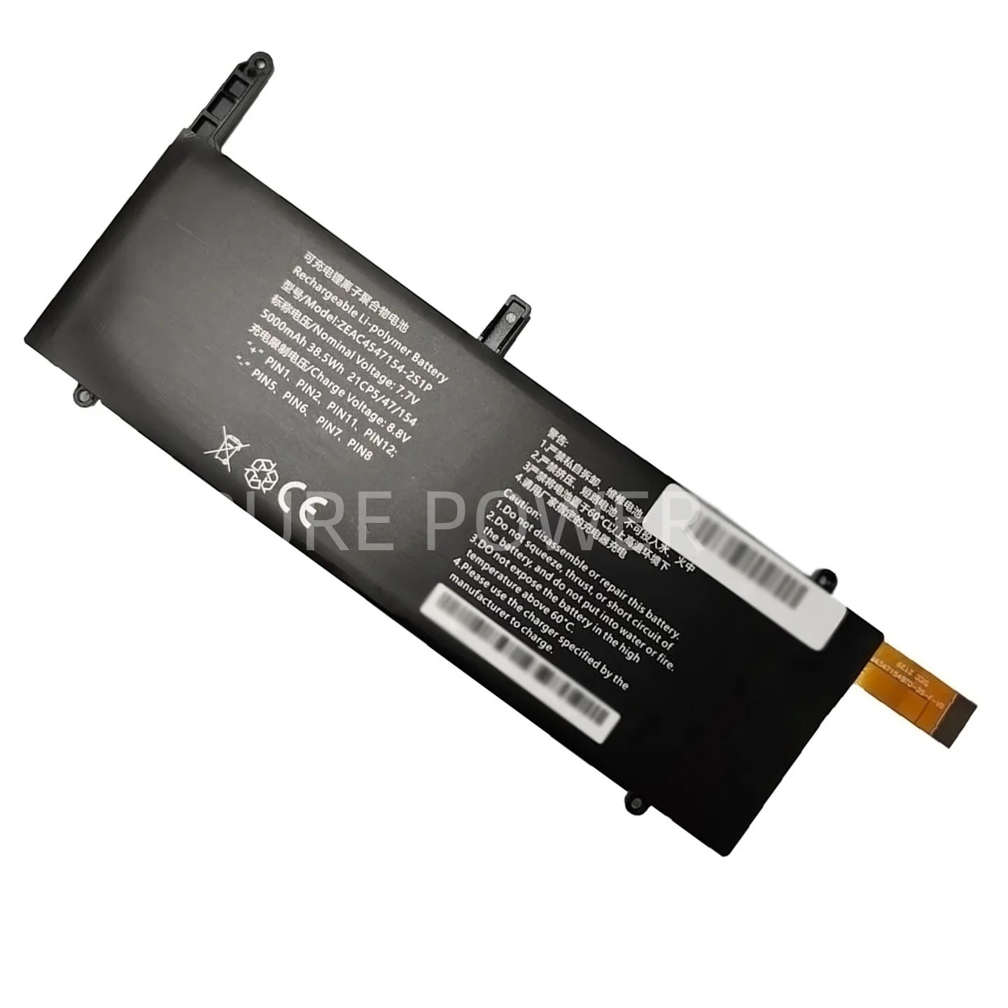New Laptop Battery ZEAC4547154-2S1P 7.7V 38.5WH 5000mAh High Quality For GPD Pocket UMPC X7-Z8750 Pocket 3 G1621-02 Pocket P3