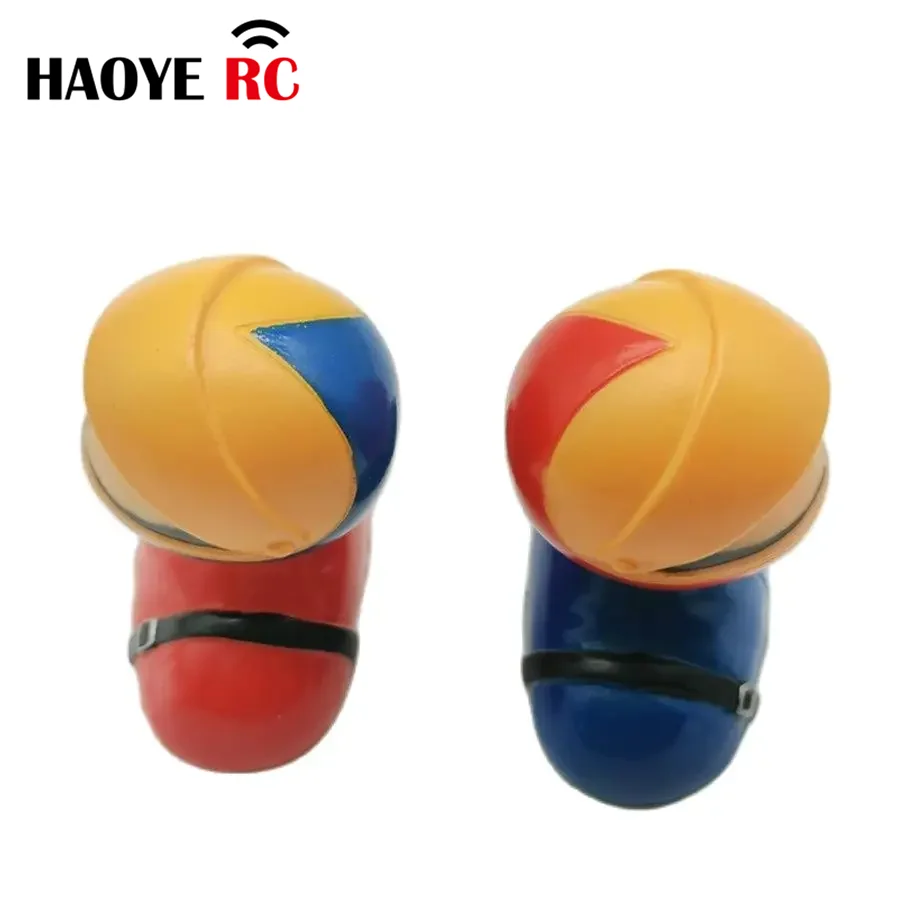 Haoye 체중계 조종사 피규어, 헬멧 장난감 모델, RC 비행기 액세서리, 취미 색상, 빨강, 파랑, 1 개, 6 개