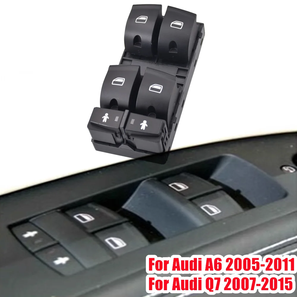 For Audi A6 Q7 S6 2007-2015 Front Left Electric Window Lifter Control Switch Regulator Button Car Accessories 4F0959851G